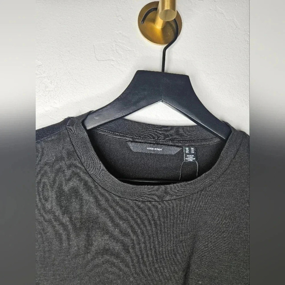 Vero Moda Long Sleeve Crew Neck Wrap Detail Top in Black - Picture 4 of 5